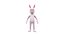 Cartoon Rabbit Bunny Rigged 3D model