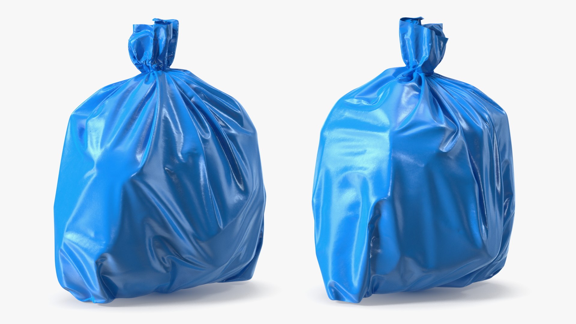 3D Tied Closed Black Trash Bags - TurboSquid 1852931