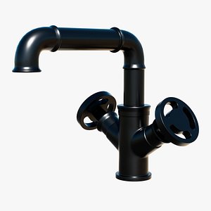 3D Industrial Faucet Valve
