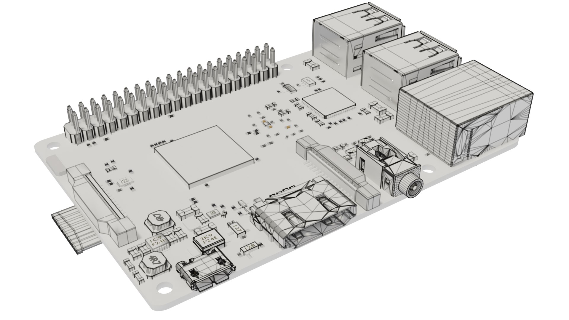 Raspberry Pi 3 Model - TurboSquid 1739644