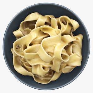Cooked pasta fettuccine
