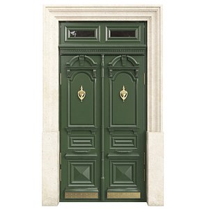 3D Entrance classic door 111
