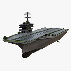 Aircraft Carrier Transformed into a City 3D model