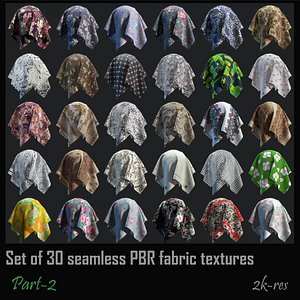 Pack-2 of 30 Seamless fabric PBR Texture