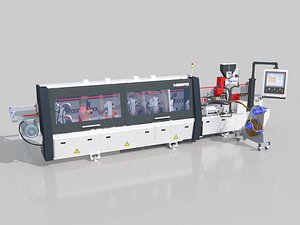 3D model High speed automatic edge banding machine