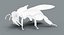 honeybee rigged fur 2 3D model