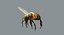 honeybee rigged fur 2 3D model