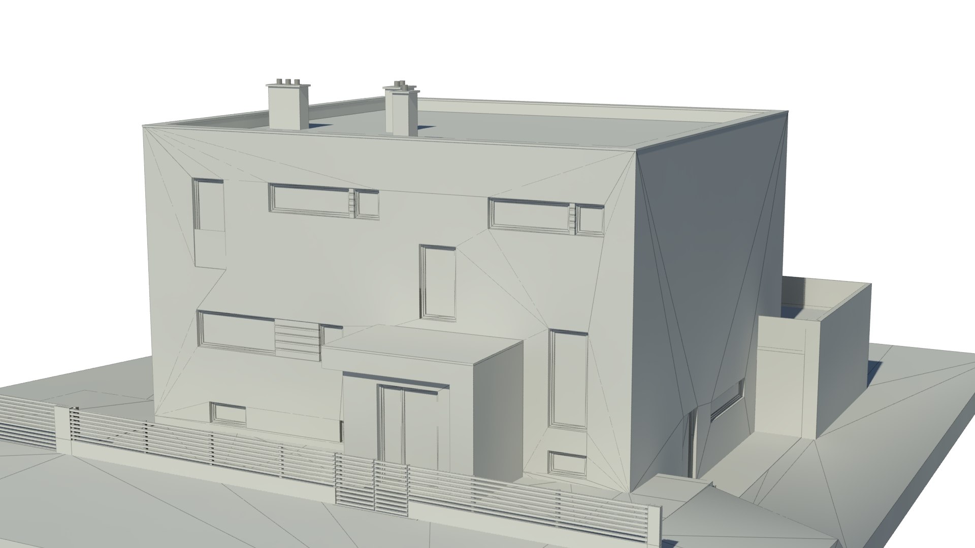 Family Exterior House 3D Model - TurboSquid 1692185