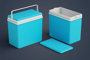 3D model CoolerBoxB-Blue