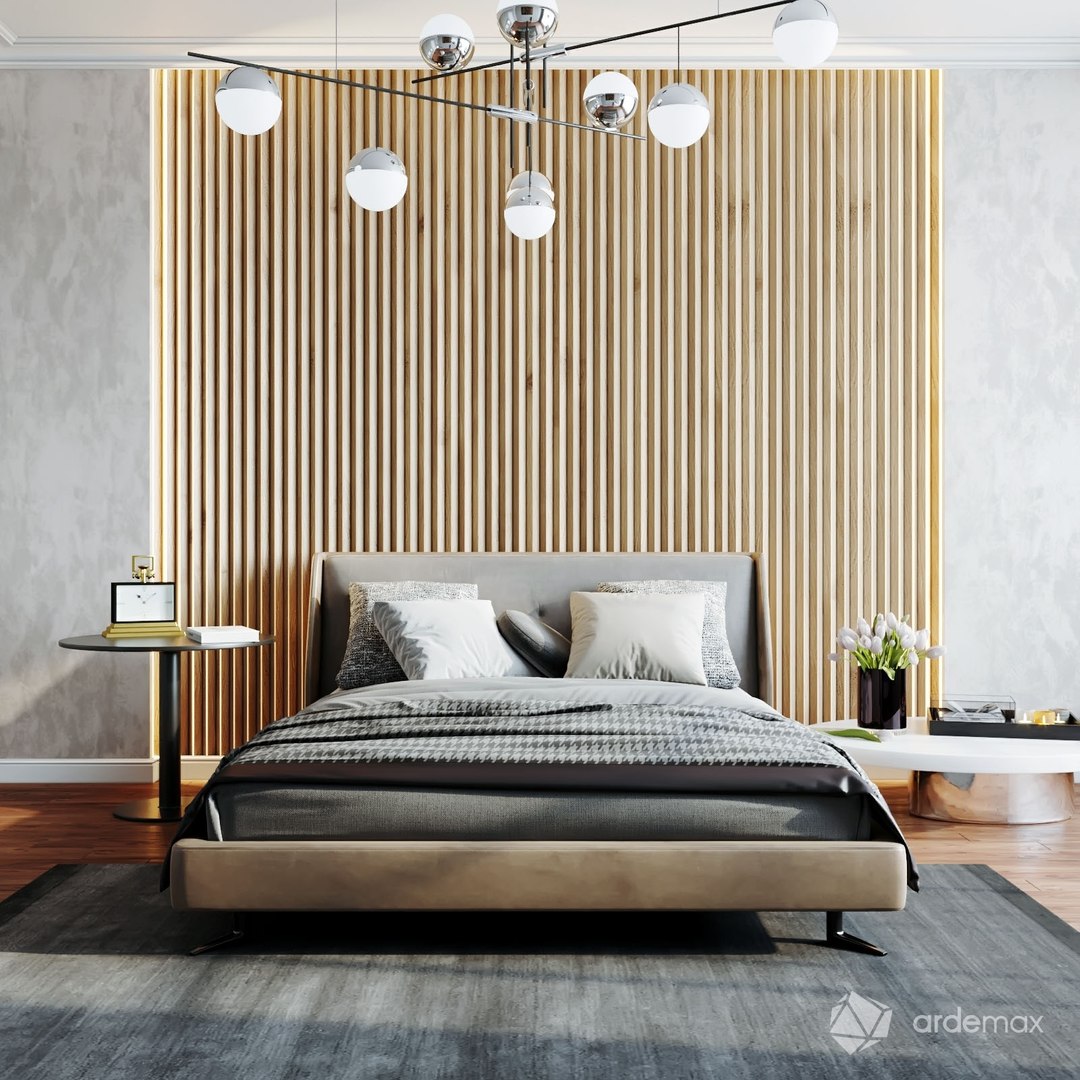 3D Minotti Spencer Bed - TurboSquid 1573527
