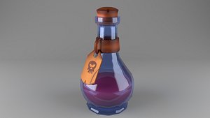 stylized bottle 3D model
