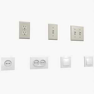 Electrical Switches and Outlets 3D