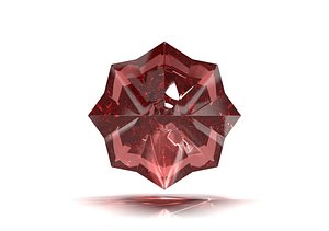 3D drop gemstone model