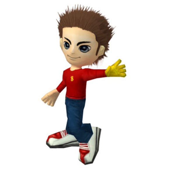 boy rigged games 3d model