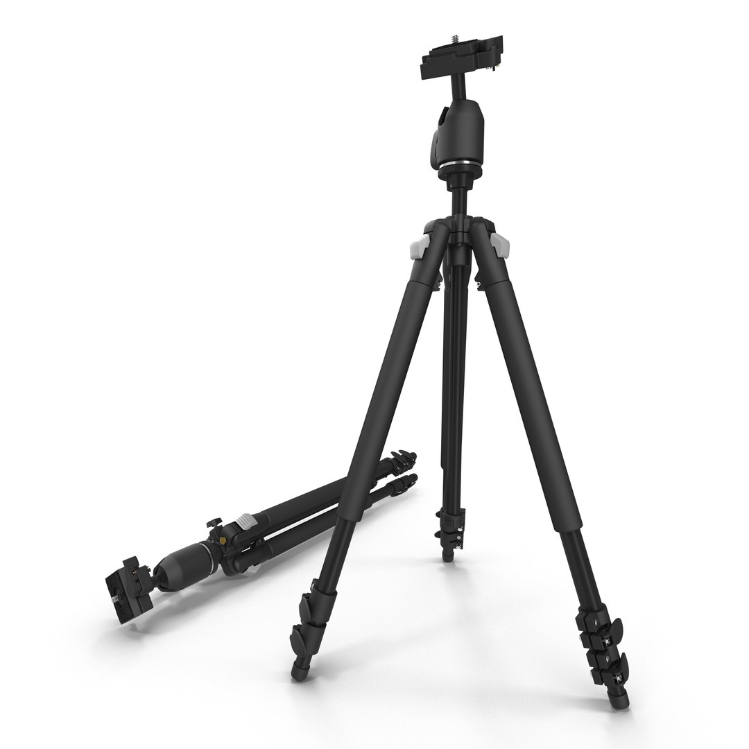 Camera Tripod 3D model preview
