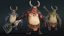 Demon Troll - Stylized Devils Warrior RPG Character Monster Rigged Animation - 22