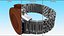 Montre chronographe à sous-cadran bleu argenté