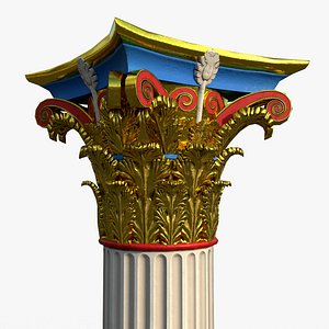 Corinthian Column Polychromy A