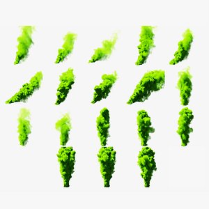 3D 18 VDB Smoke Plume Pack