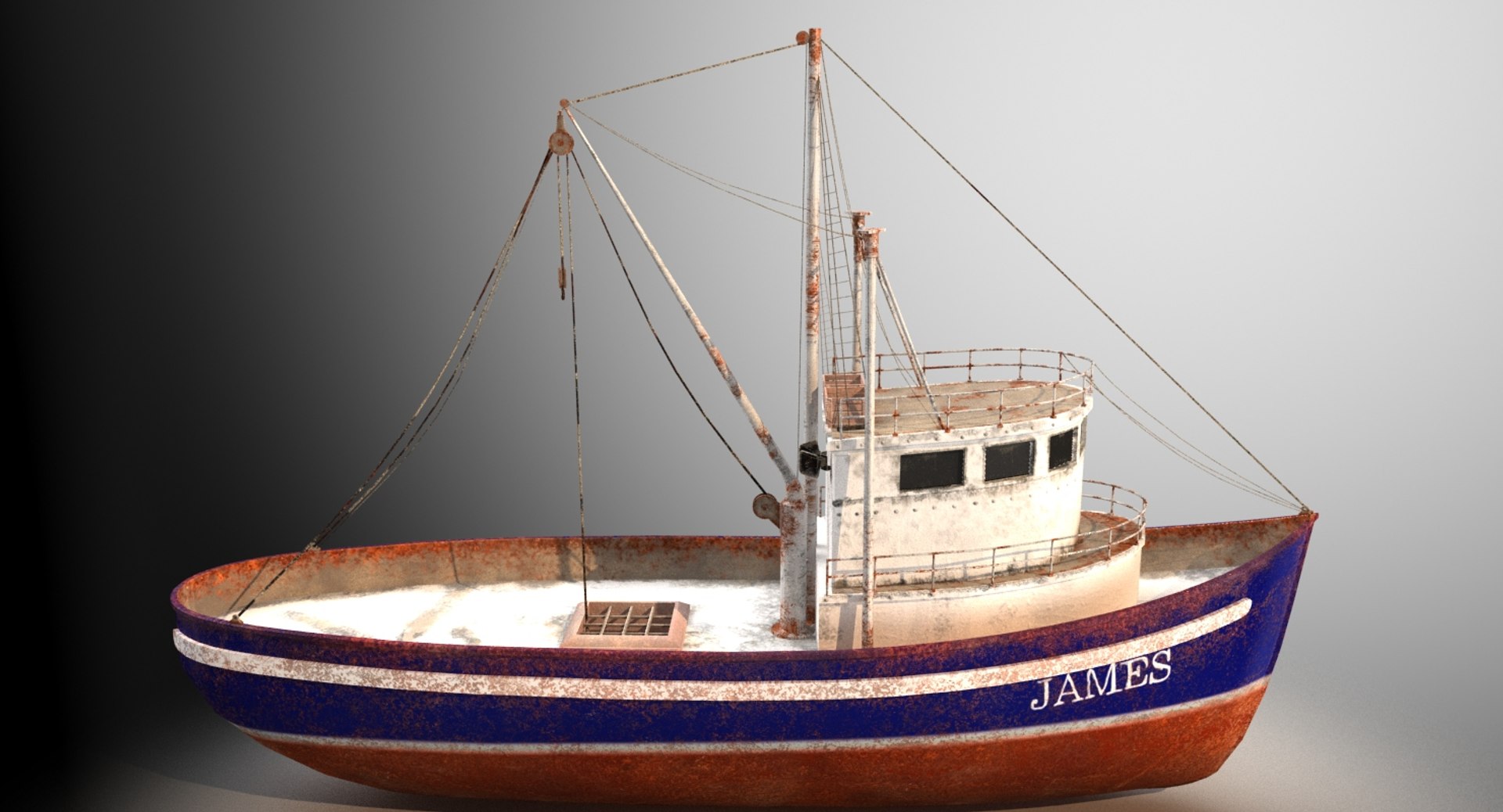 Fishing Boat 3D Model - TurboSquid 1238436