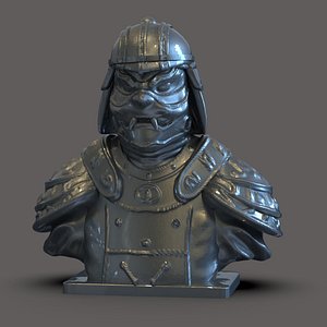 Samurai Bust model