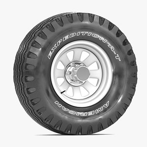road wheel tire 3D model