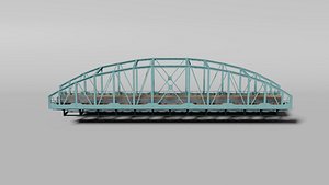 Arched railway bridge 3D model
