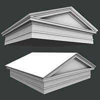Roman Tuscan Pediment and Architrave