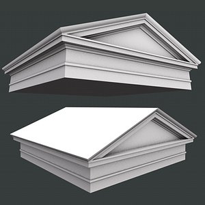pediment architrave 3d model