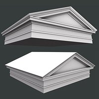Roman Tuscan Pediment and Architrave