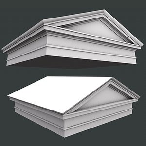Roman Tuscan Pediment and Architrave