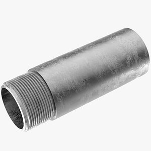 galvanised steel pipe riser 3D model