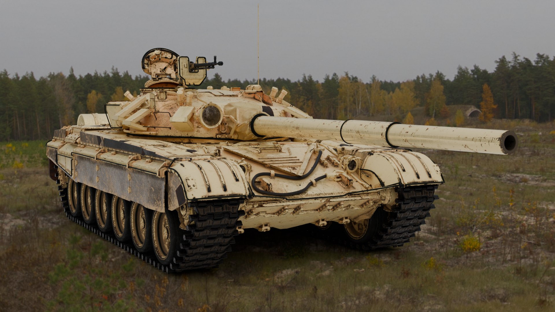 3D T-72A TANK - TurboSquid 2305745