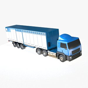 truck with semi-trailer