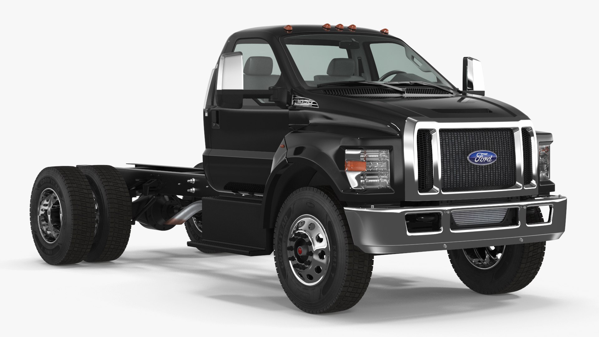 Ford F-650 Crew Cab Chassis 3D model preview