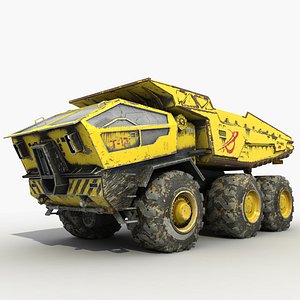 sci-fi dump truck 3d max
