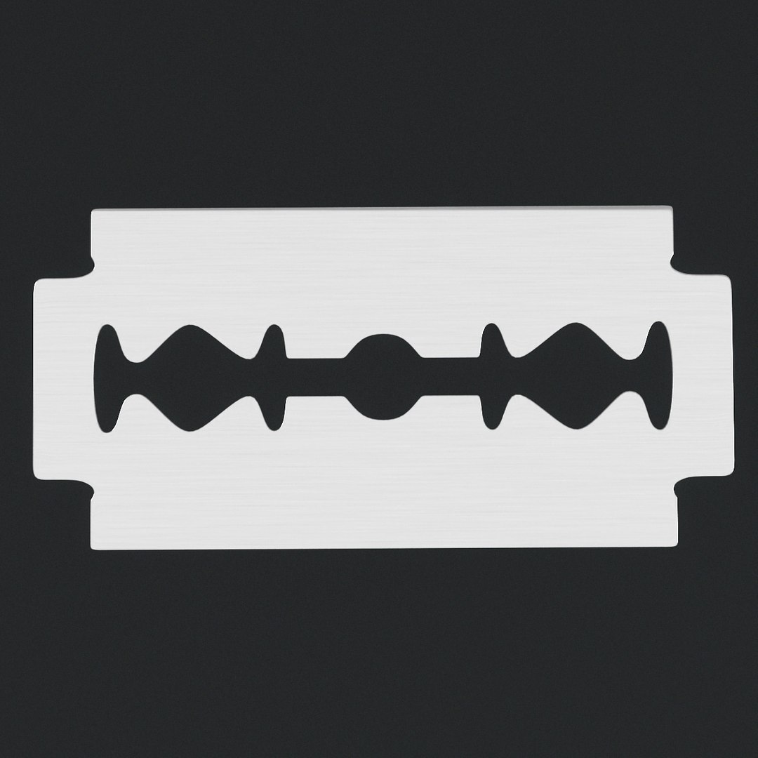 3d Razor Blade Model