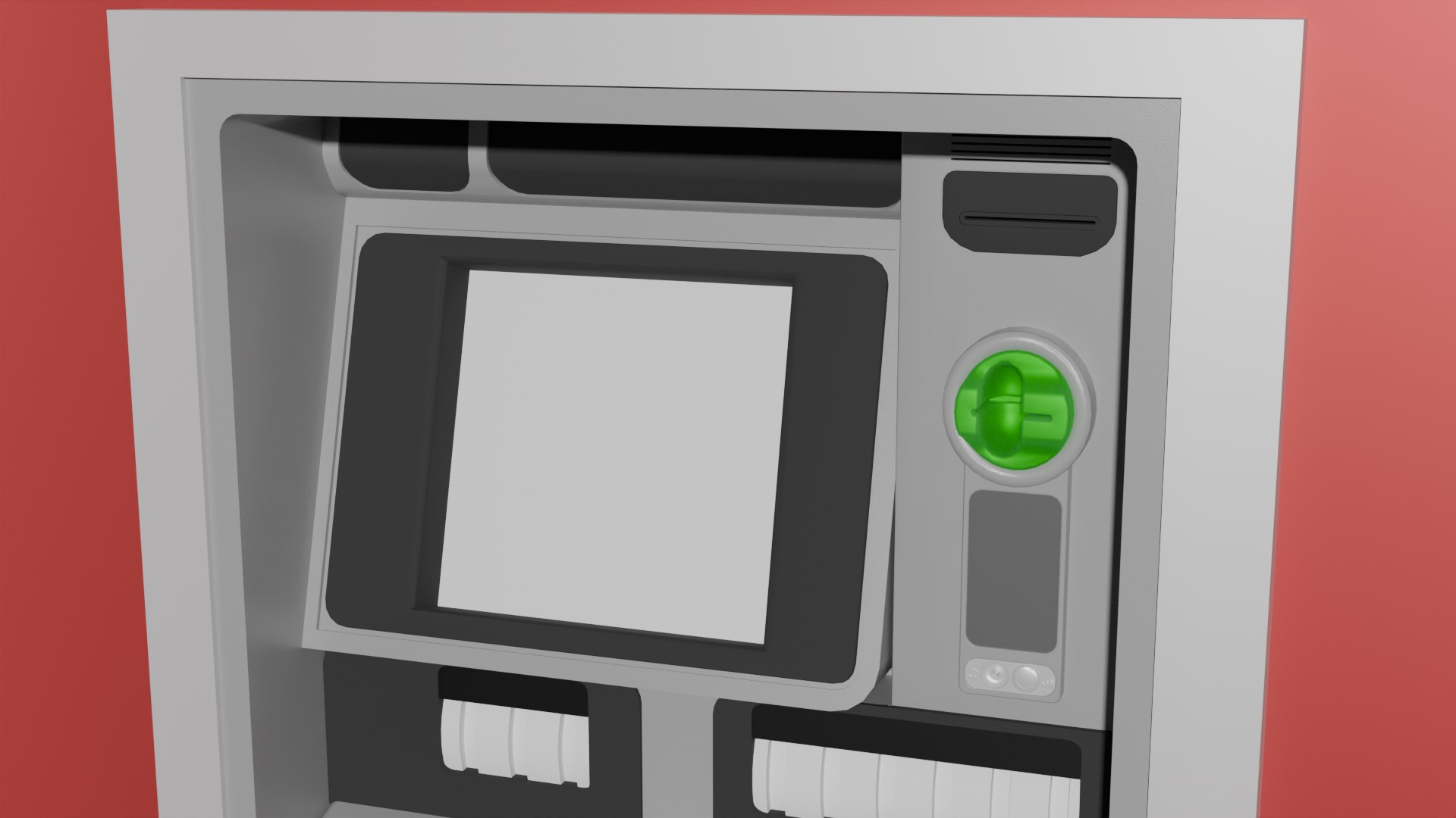 ATM Machine Version 2 3D Model - TurboSquid 2227394
