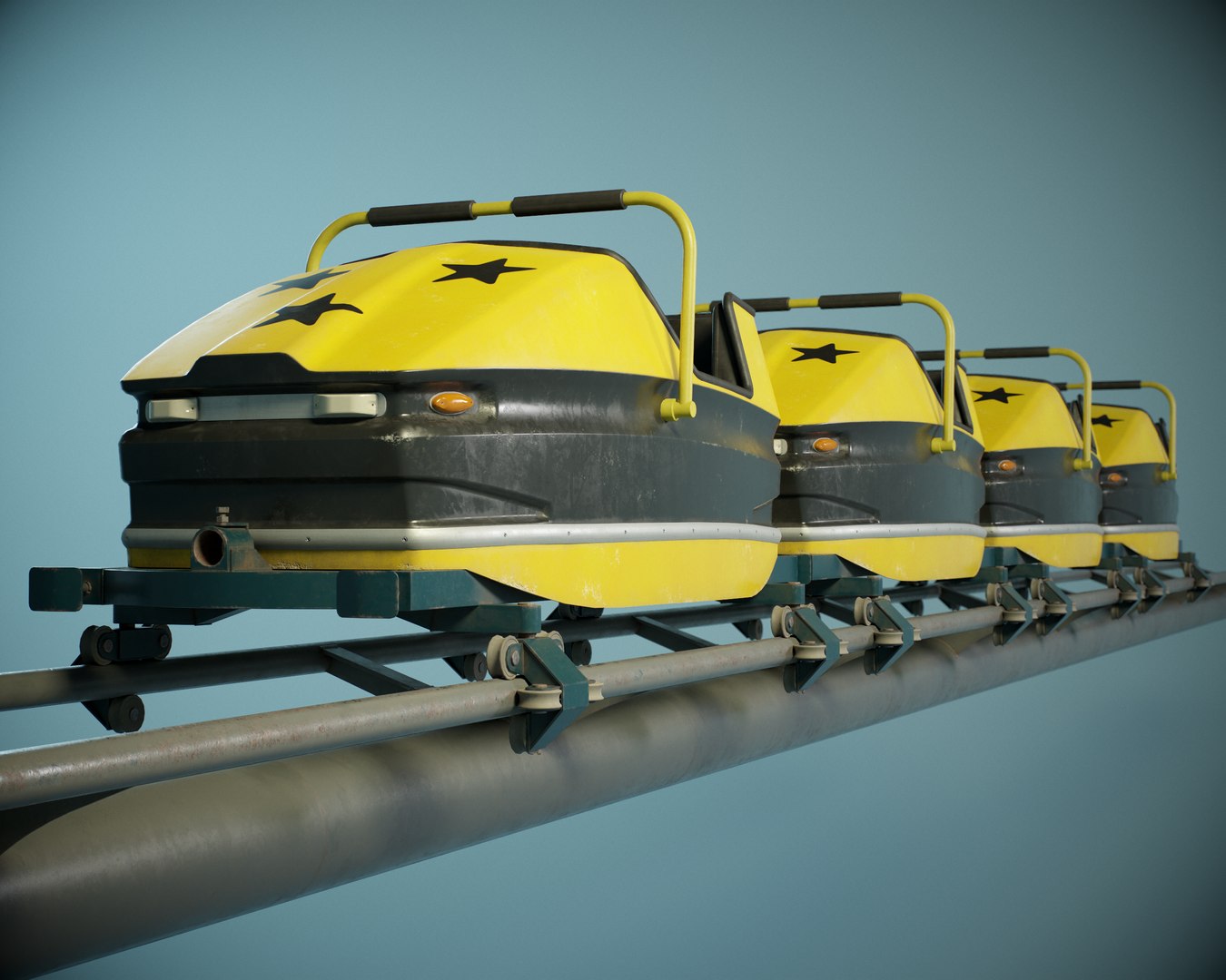 Pbr Roller Coaster Cart 3D - TurboSquid 1307975