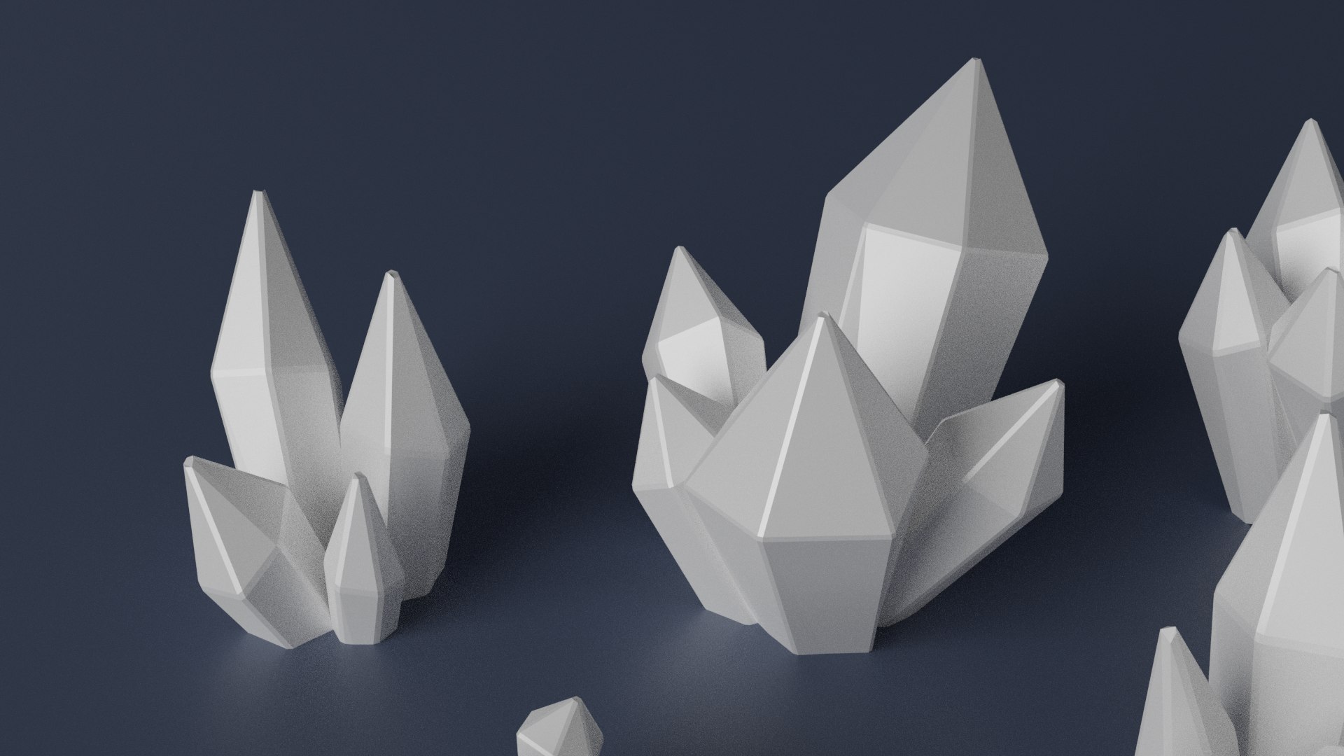 3D White Crystal Collection Model - TurboSquid 2037770