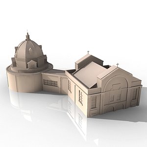 3d church model