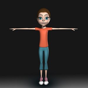 Cartoon Little Girl "Daisy"