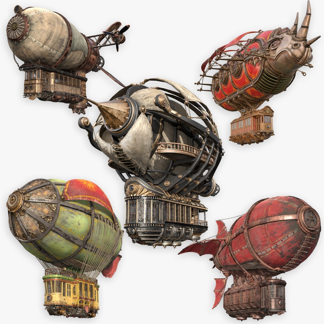 3D Model Airships Pack - TurboSquid 2223108