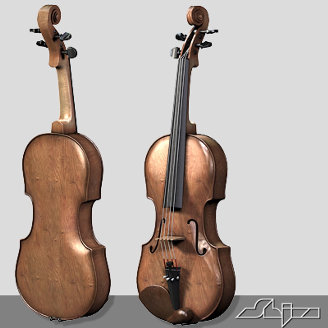 3d model of violin