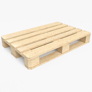 Plywood Pallet - PBR 3D model