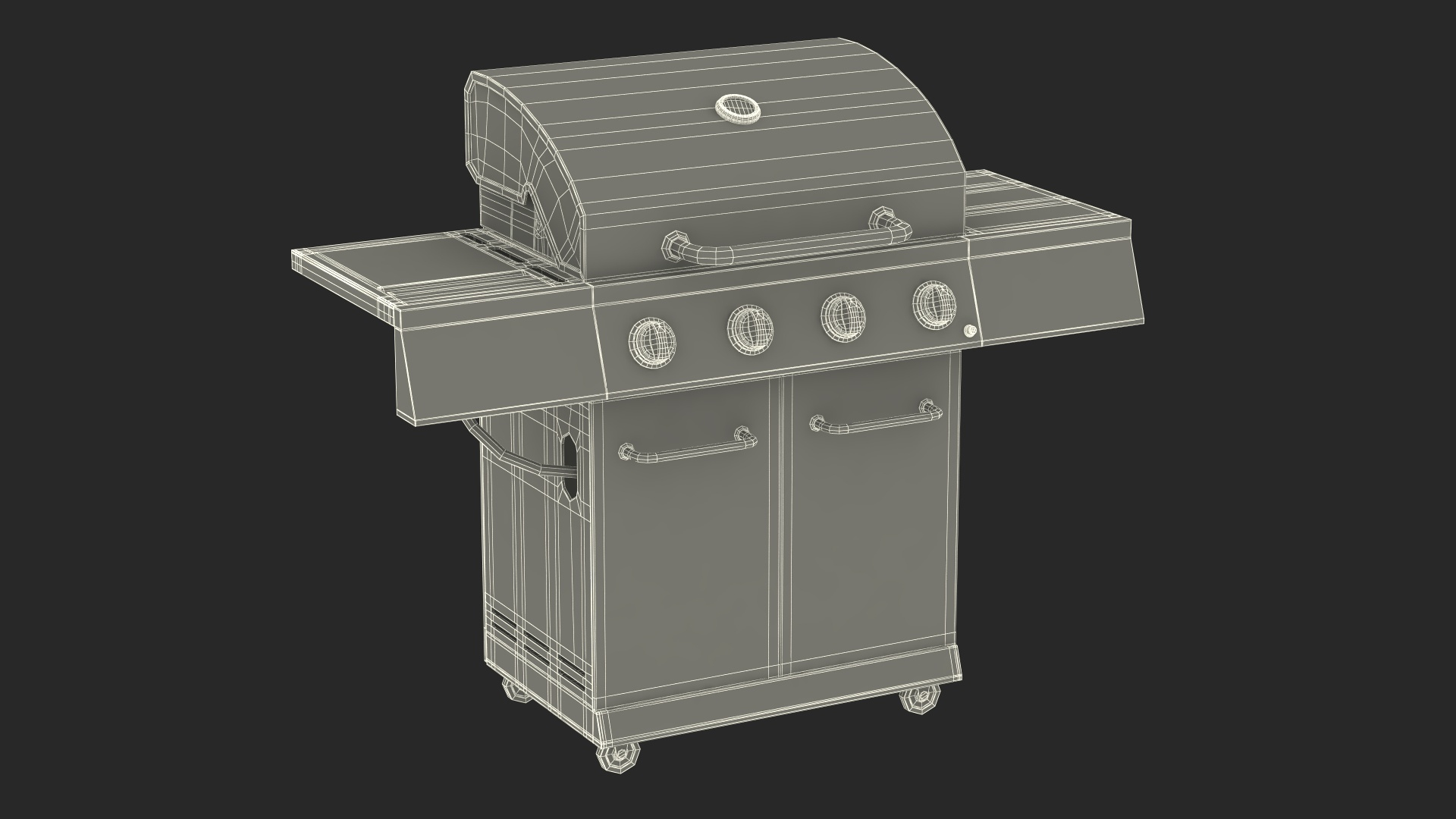 Stainless Steel Propane Gas Grill 3D model - TurboSquid 2157574