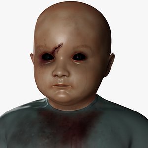 baby zombie 3d model