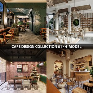 Cafe Design Collection 01 3D
