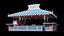 Concesión de parques temáticos o puestos de juegos 4K Low-poly modelo 3d