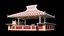 Concesión de parques temáticos o puestos de juegos 4K Low-poly modelo 3d